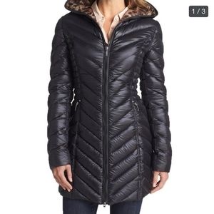 Black puffer jacket